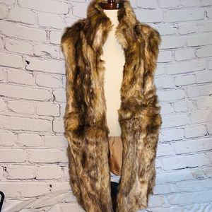 Faux fur vest; OSFM; universal thread